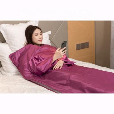 China Anti-Puffiness DUOZI Flourish High Quality OEM/ODM OXFORD Full Body Detox Dehumidification With Sleeves Soft Infrared Sauna Blanket for sale