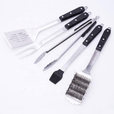 China Easily Cleaned Outdoor 6 PCS Grill BBQ Tool Kit Stainless Steel BBQ Set Grill BBQ Accessories Set for sale