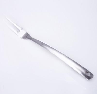 China Easily Cleaned Meat Fork With Plastic Handle Heat Resistant Outdoor Barbecue Fork for sale