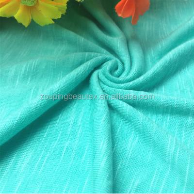 China 2017 new style blackout wholesale 100% cotton roving knit fabric for t-shirt for sale