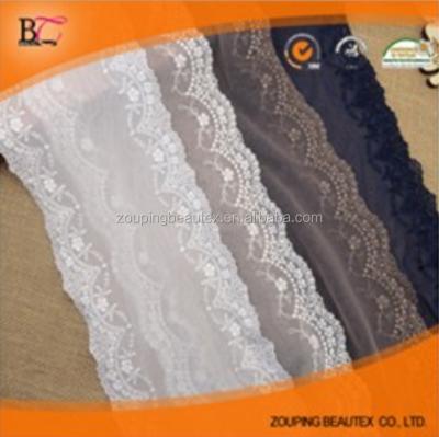 China Sustainable Wholesale Indian Embroidery Cotton Lace Trim Ribbon for sale