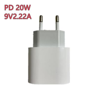 China High Quality Mobile Phone 18W 20W EU Plug USB Type C Wall Charger For Apple iPhone 11 12 Pro PD Fast Charger Adapter for sale