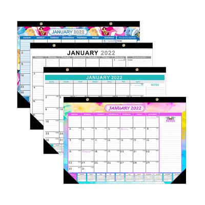 China 2022 Universal Desk Pad / Eco-Friendly 17X12 Inch 12 Months Large Monthly Desk Calendar with Daily To-Do List Plans Schedule and Notes for Organization for sale