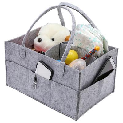 China Best Gray Nurserysa Storage Baby Wipes Amazon Car Organizer Multifunctional Bin Baby Diaper Sales Cart for Diapers for sale