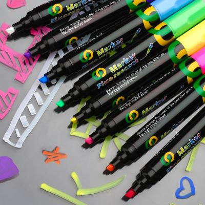 China Promotional Markers & Highlighters Stationery Supplies Wet Erase Marker Pen Color Liquid Chalk For LED Fluorescent Board for sale