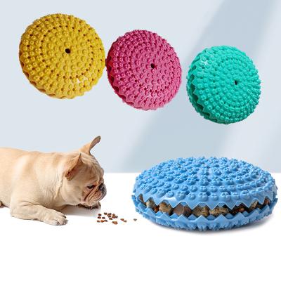 China Rubber Toys For Dog Ball Toys Puppies Tooth Chew Snack Ball Toy Rubber Elasticity Ball For Interactive Pet Cleaning Products 11cm for sale