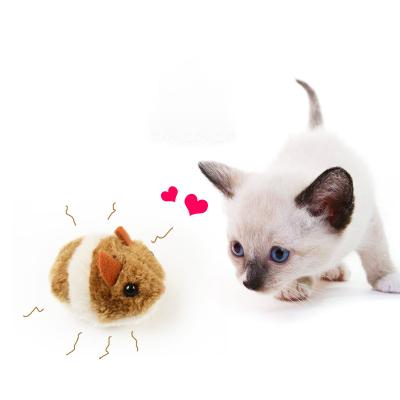 China 1PC Plush Cat Toys Funny Dog Toys Shaking Small Rat Kitten Cat Interactive Toy Fur Pet Motion Mouse Supplies Gifts for sale