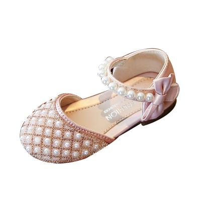 China Other Children's Shoes Spring and Princess Shoes Pearl Crystal Girls Dress Shoes of Autumn New Children for sale