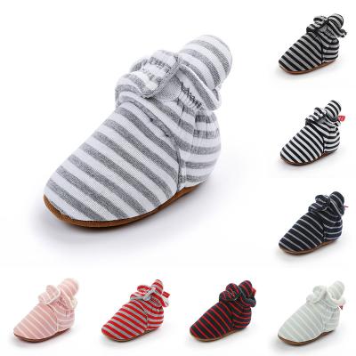 China New Fashion Cotton Fabric Thermal Hot Selling Stars Print 0-18month Baby Boots Baby Booties for sale