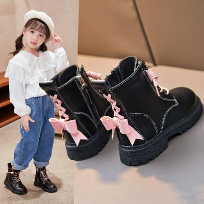 China 2021 New Girls Winter Boots Light Weight Cotton Children Girls Short Winter Girls Soft Sole Shoes Boots for sale