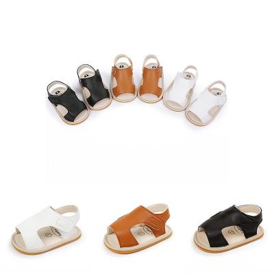 China Flat cute well made baby shoes soft unique and hard unique genuine leather sandals for girls and boys for sale