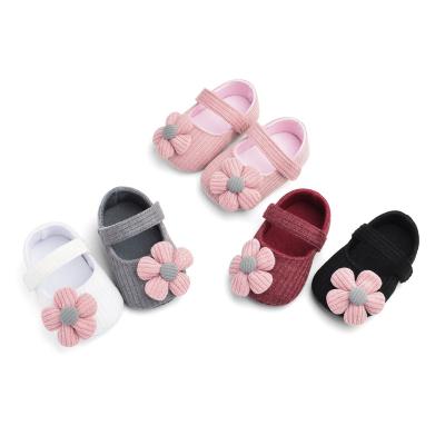 China Around 0-1 Years Old Princess Girls Toddler Shoes Flower Baby Shoes And Headband Costume for sale