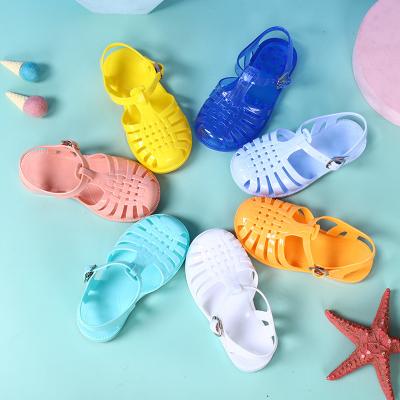 China Transparent Sandals Prewalker 1 - 3 Years Girls Kids Slippers Jelly Shoes Baby Walking Sandals Summer Deodorization for sale