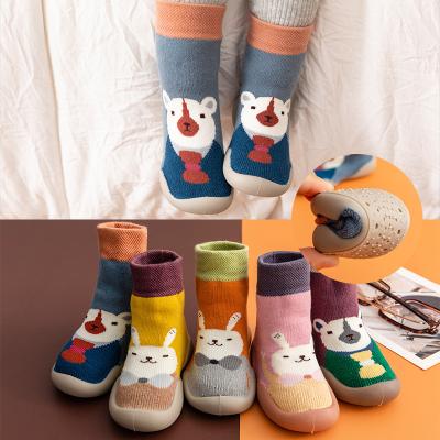 China New Breathable Baby Autumn/Winter Toddler Shoes Baby Soft-soled Floor Shoes Thickened Children's Socks Shoes for sale