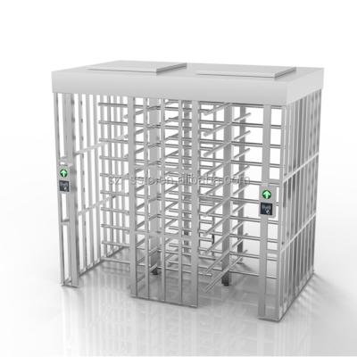 China 304 stainless steel full height turnstile automatic lane double security turning full height turnstile gate for sale