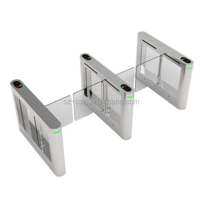 China 304 Stainless Steel SST High Security Anti-Pinch Swing Barrier Access Control Automatic Swing Gate Door Entry for sale