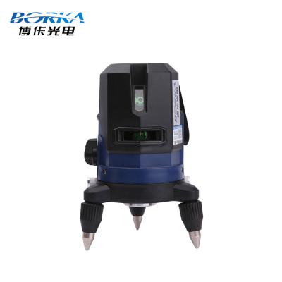 China Borka Self-Leveling Blue Beam 520nm Osram LD Diode 360 ​​Degree Rotary Laser Level For Construction 135mm*135mm*205mm for sale