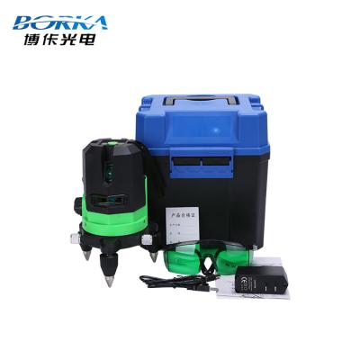 China Pendulum Borka 5 Lines 4V1H Green Beam Laser Level Machine Built in Lithium Battery for sale