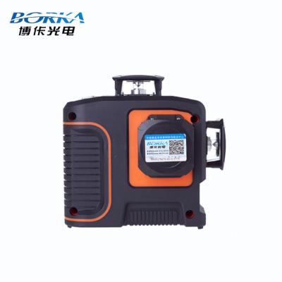 China Borka Cross Line 360 ​​Degree Green Multi Individual Line Laser Level Beam Leveling 12 Lines 3D Laser Level 240mm/190mm/180mm for sale