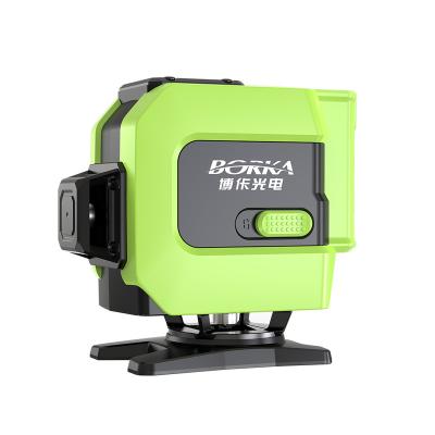 China Green Laser Level 3D 12 Lines 360 Degree Self Cross Line Beam Self Leveling Machine For Construction Medium for sale