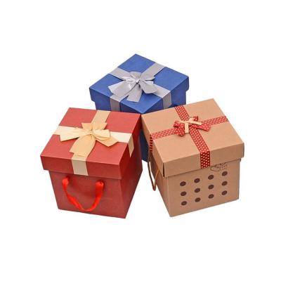 China Handmade Wholesale Craft Cheap Gift Packaging Hard Paper Gift Box for sale