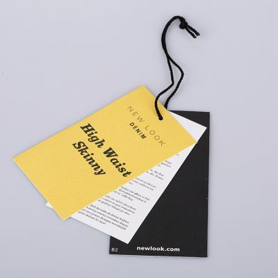 China Size Eco-Friendly Viable Small Swimwear Fashion Hang Tag With String for sale