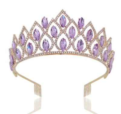 China Alloy Good Quality Customized Tiara Top Wholesale Princess Tiaras Crown Bridal Wedding for sale