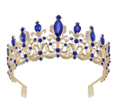 China Alloy China Factory Supplied Top Quality Fashion Full Circle Crystal Crown Children's Crown And Tiaras for sale