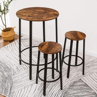 China Modern Bar Table, Round Bar Table, Breakfast Table, Computer Desk, Metal Frame with Adjustable Legs for Dining Room for sale