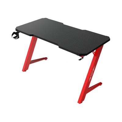 China Ergonomic Extendable Gamer Desk E-sports Desk Gaming Computer PC Red Gaming Table for sale