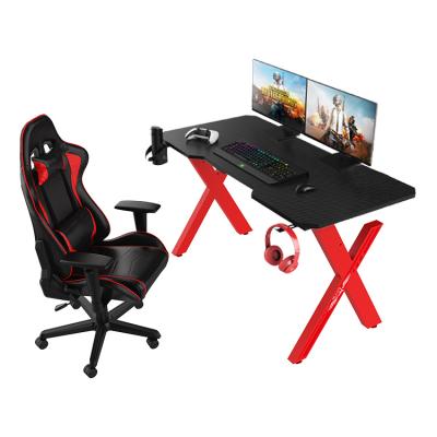 China Other Esports Computer Desk Manufacturer Foreign Trade Headset Hook Cup Holder Gaming Desk for sale