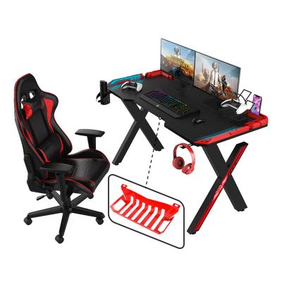 China Other Black Carbon Fiber Factory Wholesale Table Computer Gaming Desk Gaming Desk for sale