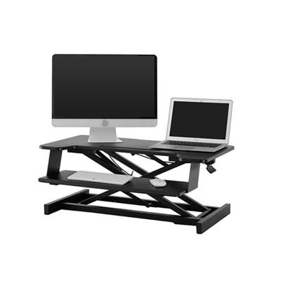 China Foldable Computer Sit Standing Desk Converter Adjustable Folding MESA Para (Height) for sale