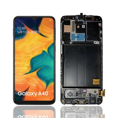 China Mobile Phone LCD Display Touch Screen Digitizer Replacement For Samsung Galaxy A40 LCD Screen Display With Frame 5.9 inch for sale