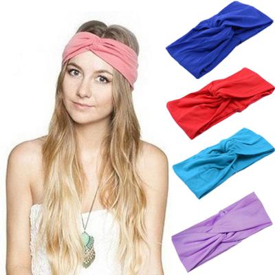 China Spandex Sports Headband Workout Head Bands Hair Band For Retraining Tennis Yoga Football Basketball Running Unisex Exercise for sale