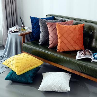 China Wholesale Custom Anti Dust Mite Home Decor Sofa Pillow Case Velvet Cushion Luxury Cover for sale