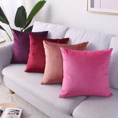 China Soft Decorative Velvet Tile Square Throw Cushion Covers Pillow Case, Home Decor Decorations For Sofa Couch Bed Chair for sale