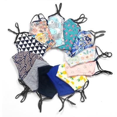 China Cotton flower pattern fashion cotton face shield dustproof custom printing reusable face mask for sale