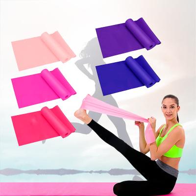 China Yoga Exercise One 2021 Wholesale Factory OEM Elastic Bands Fitness Forms Low MOQ Flat Yoga Stretch Resistance Bands Long Latex Theraband for sale