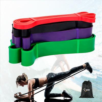 China Loop One 100% Natural Latex UN OEM Stretch Training Custom Printed Power Pull Up Loop Resistance Band Stretches for sale