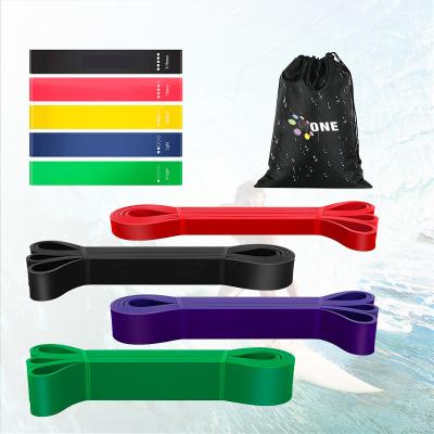 China Loop UN 2021 Logo Fitness 100% Factory Wholesale Custom Natural Latex Upper Body Resistance Band Workouts for sale