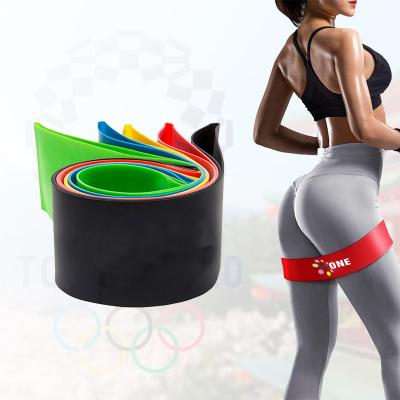 China Low Price One Long Logo Printed Make Your Own Cloth Resistance Bands Custom Fitness Exercise Set Wholesale for sale