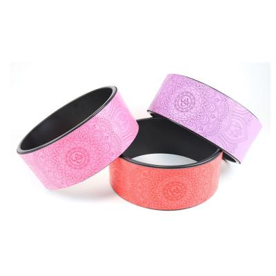 China Wholesale Printed Eco Friendly Custom Stretch Body Yoga Pilates PU Yoga Wheel for sale