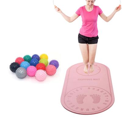 China Factory Wholesale Sound Insulation Gym Yoga Band Custom Jump Rope Low MOQ Rope Has A Skipping Mat for sale