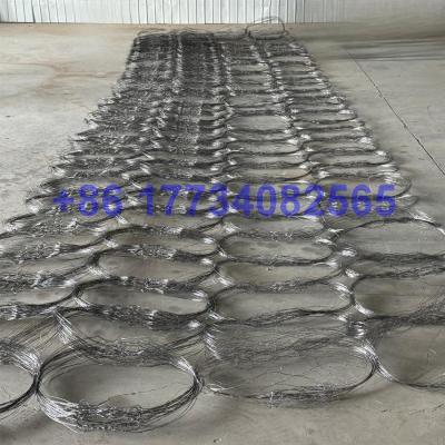 China Defensive Tank Barrier Mesh Fence Easy Come Difficult Come Out Anti Tank Obstacle Wire Net Inconspicuous Obstacle Fence for sale