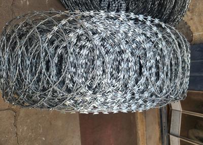 China Galvanized Material Razor Barbed Wire For Rust-Resistant Protection for sale