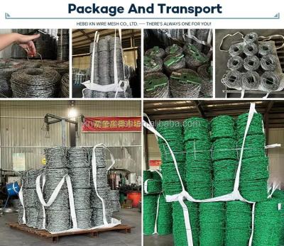 China 25mm barbed iron wire galvanized anti theft barbed wire security barb wire fence 12 gauge low carbon steel galvanized barbed wire pakistan barbed wire With CE Certificate for sale