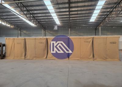 China Galvanized Sand Wall Defense Barrier, Defense Welded Gabion Mesh Defense Bastion Blast Wall for sale