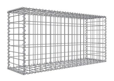 China 1x1x0.5m 2x1x1m Galvanized Welded Mesh Gabion Box , Gabion Stone Cage Retaining Wall for sale