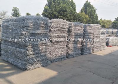 China 6x8cm Hole Seawall Protection Pvc Coated Hexagonal Gabion Basket for sale